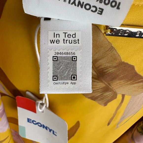 Ted Baker Womens Cabana Balconette Swimsuit Yellow Floral Removable Straps 12 - Picture 10 of 16